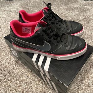 Black and Pink Sneakers